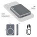 EMOS külső akkumulátor, univerzális vésztöltő (powerbank) 5000mAh, szürke (WI 522, PD 20W) + 1db USB kábel (USB-C)