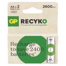 GP Recyko NiMH akkumulátor HR6 (AA) 2600mAh 2db/bliszter GP Recyko NiMH akkumulátor HR6 (AA) 2600mAh 2db/bliszter