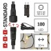 EMOS karácsonyi fényfüzér időzítővel (CNT Standard) 100 LED 10m - meleg fehér + hálózati átalakító/tápegység 30V 12W