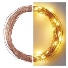 EMOS dekorációs karácsonyi fényfüzér időzítővel - Nano LED 100 LED 10m - meleg fehér 