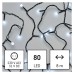 EMOS karácsonyi fényfüzér (Cherry) többfunkciós, időzítős - 80 LED 8m - hideg fehér