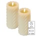 EMOS LED viasz gyertya időzítővel, elemes, 2db kör 17cm - vintage, 2 db EMOS LED viasz gyertya időzítővel, elemes, 2db kör 17cm - vintage, 2 db