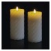 EMOS LED viasz gyertya időzítővel, elemes, 2db kör 17cm - vintage, 2 db EMOS LED viasz gyertya időzítővel, elemes, 2db kör 17cm - vintage, 2 db