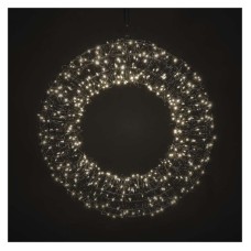 EMOS karácsonyi fénydekoráció - koszorú (füzér) 480 LED 38cm - meleg fehér