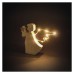 EMOS karácsonyi fénydekoráció időzítővel - elemes fa angyal 8 LED 13cm - meleg fehér EMOS karácsonyi fénydekoráció időzítővel - elemes fa angyal 8 LED 13cm - meleg fehér