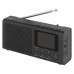 EMOS hordozható, MP3 multimédia-lejátszó FM-rádióval (Bluetooth, DAB / DAB+) fekete, P-600B