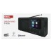 EMOS hordozható, MP3 multimédia-lejátszó FM-rádióval (Bluetooth, DAB / DAB+) fekete, P-600B