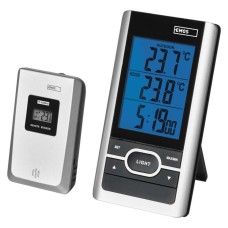 EMOS vezeték nélküli digitális hőmérő és rádiójel vezérelt óra E0107T