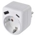EMOS USB hálózati töltő max. 3A / 15W (1×USB-A, 1×USB-C) fali aljzattal