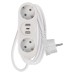 EMOS 1,5m hosszabbító (16A max) + 2-es elosztó és USB töltő 3,4A (17W, 2x USB-A, 1x USB-C) - fehér