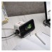 EMOS 2m hosszabbító kocka (16A max) + 2-es elosztó és USB töltő 3A (15W, 2x USB-A, 1x USB-C, Qi 10W) - fehér