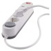 EMOS 2m hosszabbító (16A max) + 3-as elosztó kapcsolóval és USB töltő 3,4A (17W, 1x USB-A, 1x USB-C) - fehér, szürke