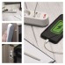 EMOS 2m hosszabbító (16A max) + 3-as elosztó kapcsolóval és USB töltő 3,4A (17W, 1x USB-A, 1x USB-C) - fehér, szürke