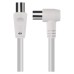EMOS IEC (koax) kábel IEC - IEC könyök 1,25m - fehér