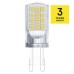 EMOS Classic LED izzó G9 (4W/470 lm) kapszula (JC) - természetes fehér
