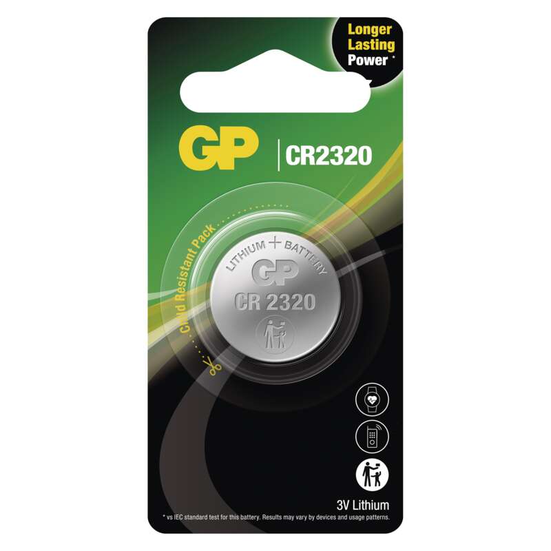 GP lithium gombelem CR2320 1db/bliszter (B15451) (01)